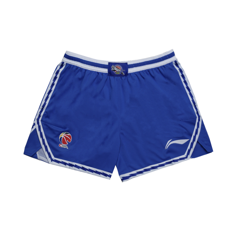 Li Ning CBA Basketball Shorts Classic Version 24 25 Season, Xinjiang Team Men’s Dream Blue