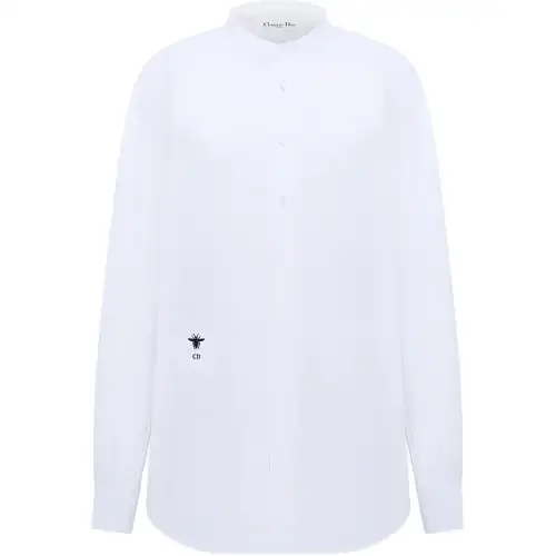 DIOR Shirts Women's White Crew Neck Moderate