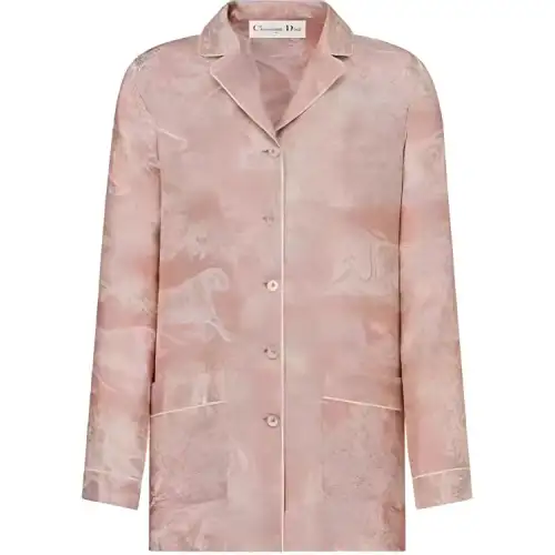 DIOR Shirts Women's Pink Lapel Moderate Other