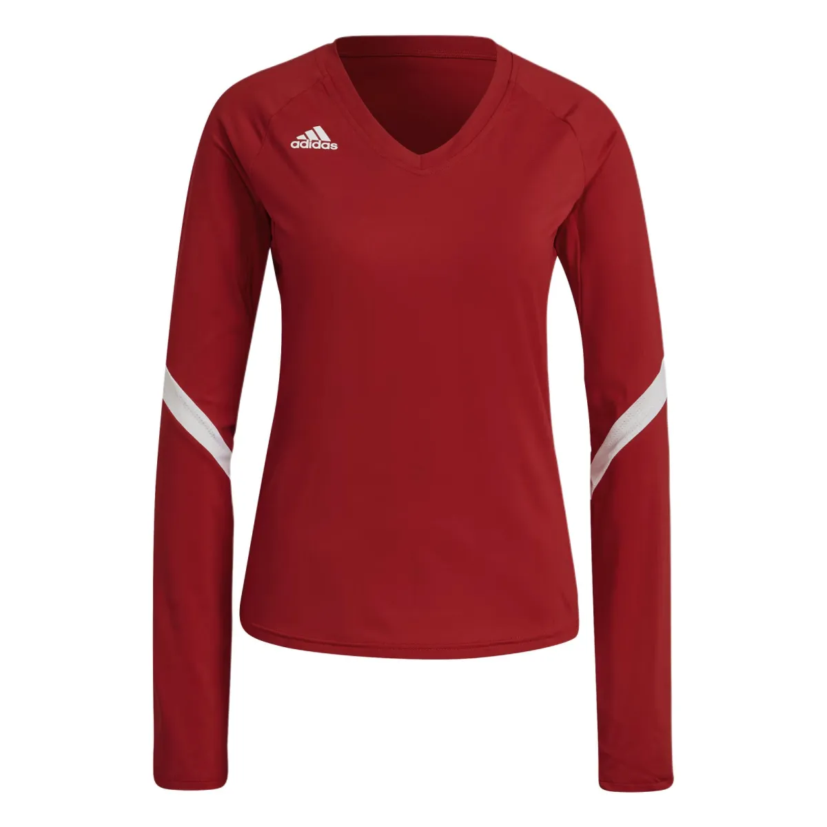 Adidas T-Shirts Women's Red V-neck Moderate