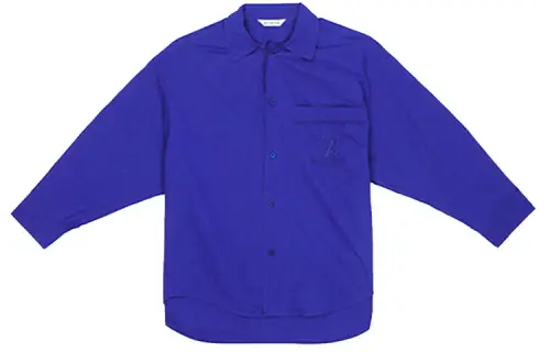 Balenciaga Shirts Women's Blue Lapel Moderate Other