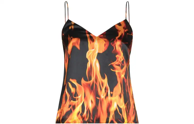 Vetements Fire Printed Swimsuit