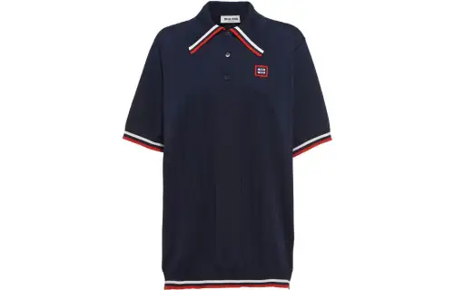 【Previous Season】logo-patch short-sleeve polo shirt
