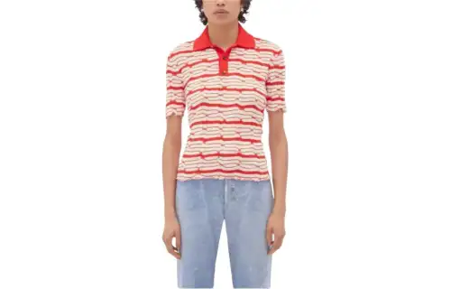 Bottega Veneta Polo Shirt Women's Red