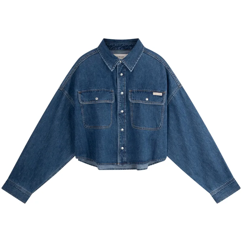 CALVIN KLEIN Shirt Women's Denim Blue