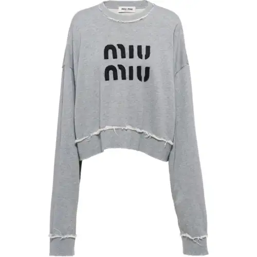 MIU MIU Sweatshirt Women's Gray