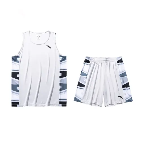Anta Sports Lifestyle Collection Basketball Collection Basketball Suit Men's Microchip Gray
