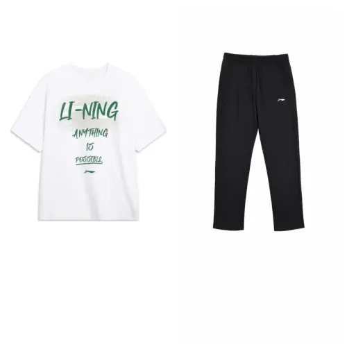 Li Ning Casual Sportswear Men's Crew Neck Moderate