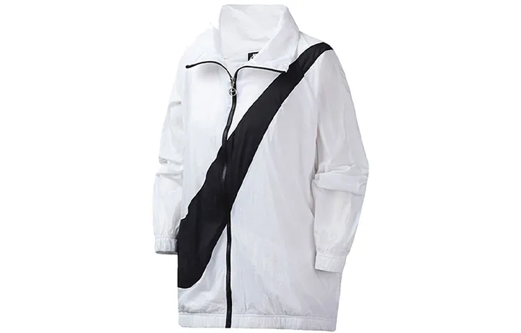 Nike Jackets Women's White Stand Collar Moderate Other