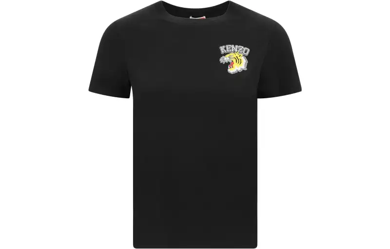 【Zoomed ImageryPrevious Season】logo-print cotton T-shirt