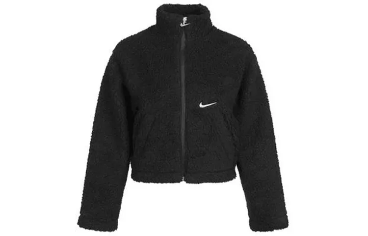 Nike Jackets Women's Black Stand Collar Moderate