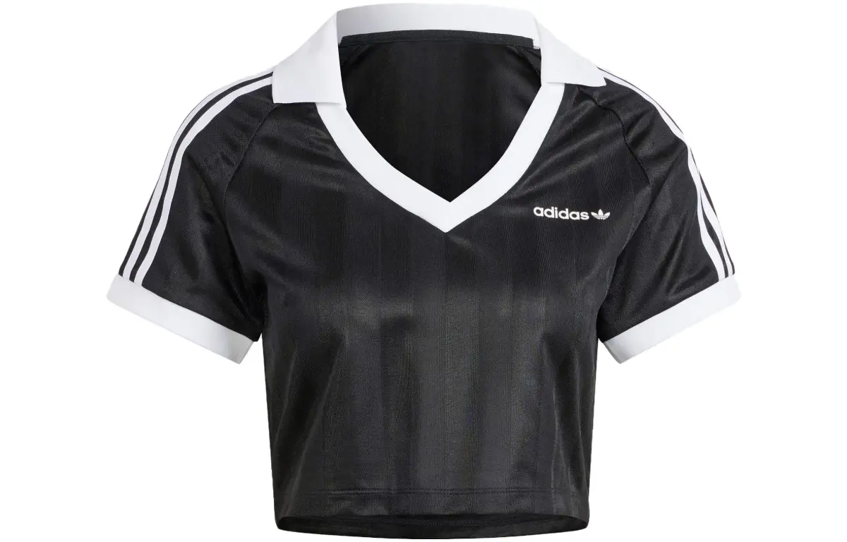 adidas originals Football Crop Top Black