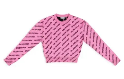 Balenciaga FW22 Sweatshirt Regular Fit Women's Pink