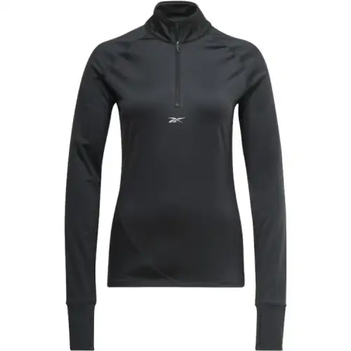 Reebok Sweatshirts Women's Black Stand Collar Moderate Regular