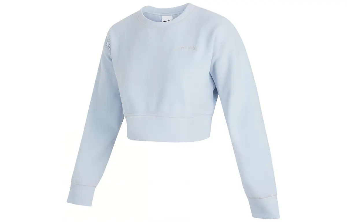 Nike Sweatshirts Women's Blue Crew Neck Moderate Regular