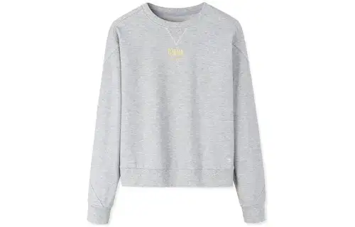 ANTA Sweatshirts Women's Gray Crew Neck Moderate Regular