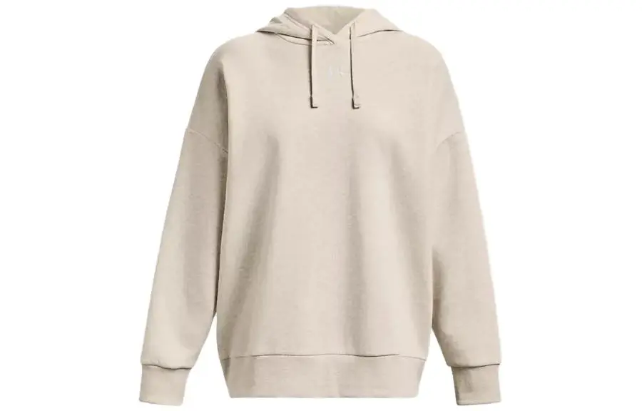 Under Armour Sweatshirts Women's Beige Hooded Moderate Regular