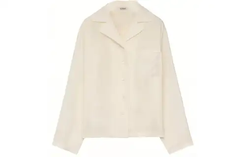 LOEWE Notched collar Silk Shirt