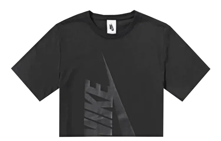 Nike T-Shirts Women's Black Crew Neck Moderate Other