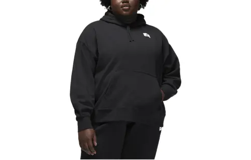 Jordan Sweatshirts Women's Black Hooded Moderate Regular