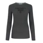 PRADA Logo intarsia Wool Jumper