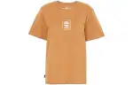 Timberland T Shirts Women's Yellow Crew Neck Moderate Straight Fit