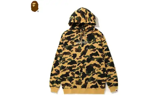 A BATHING APE Sweatshirts Women's Army Green Hooded Moderate Regular