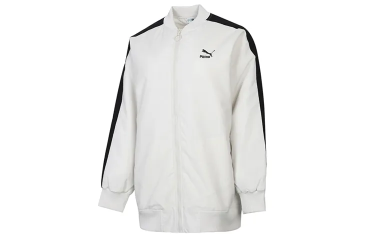 PUMA CLASSICS Jackets Women's Smoke Gray Baseball Collar Moderate Other