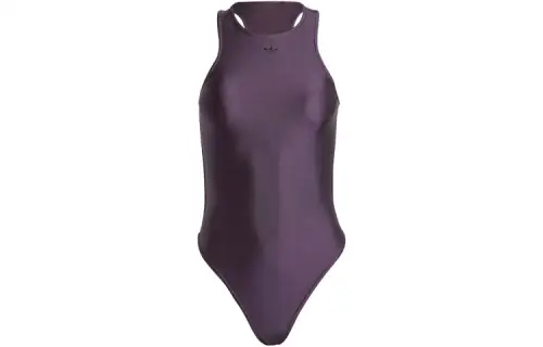 Adidas Originals Spandex Bodysuit Jumpsuit Women's Purple