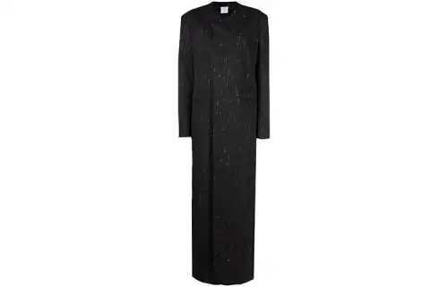 Vetements Jackets Women's Black Collarless Moderate