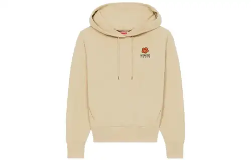 Kenzo logo-patch cotton hoodie