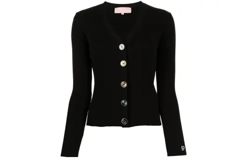 A BATHING APE Knitwear Women's Black V Neck Moderate Cardigan
