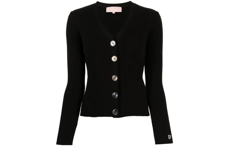 A BATHING APE Knitwear Women's Black V Neck Moderate Cardigan