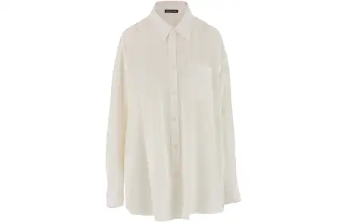 Balenciaga Shirts Women's Ecru Pointed Collar Moderate Other