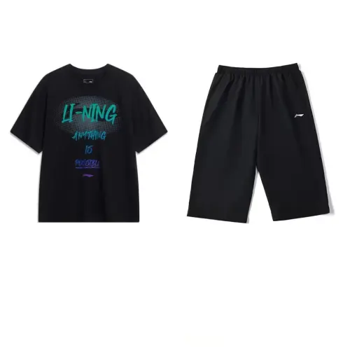 Li Ning Casual Sportswear Men's Crew Neck Moderate
