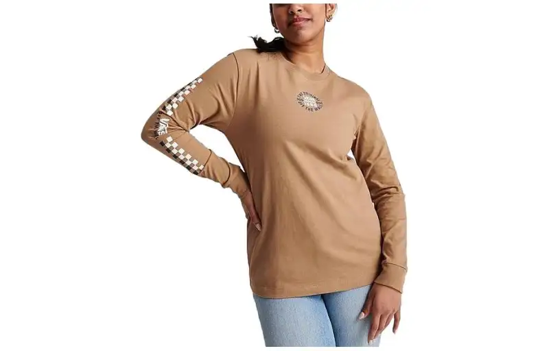 Vans THE ORIGINAL BFF Sweatshirts Women's Brown Crew Neck Moderate Regular