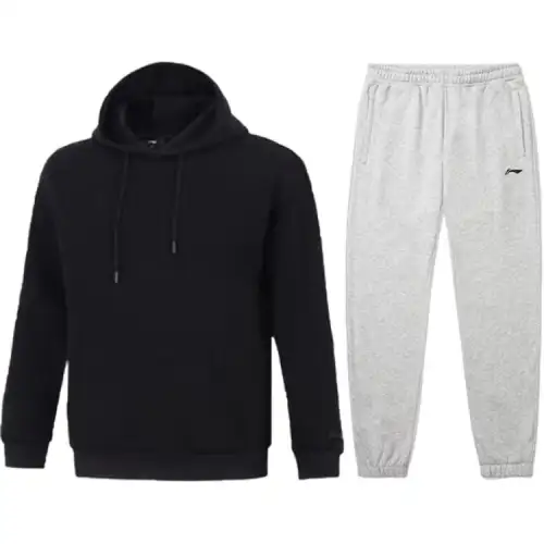 Li Ning Fitness Series Casual Sportswear Men's Black+Gray