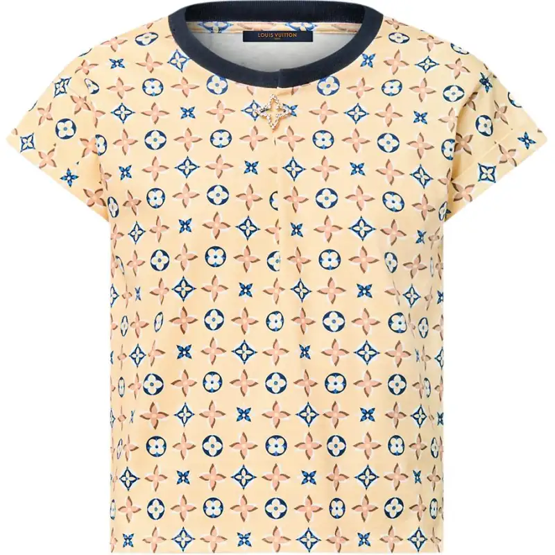 LOUIS VUITTON Monogram Kaleidoscope Brooch T-Shirt