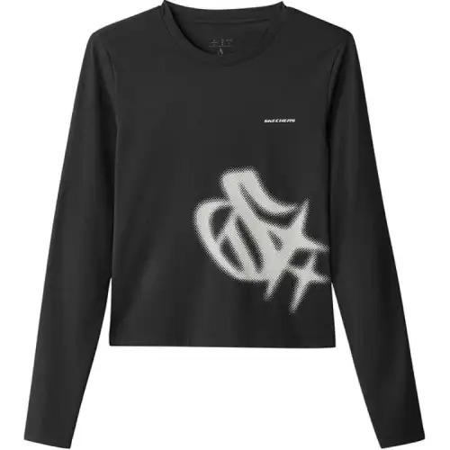 Skechers T Shirt Women's Carbon Black
