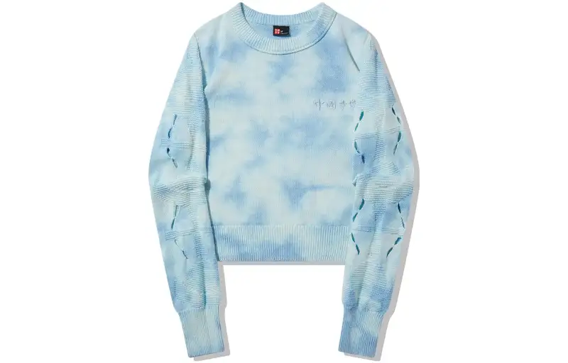 Li Ning Knitwear Women's Blue White