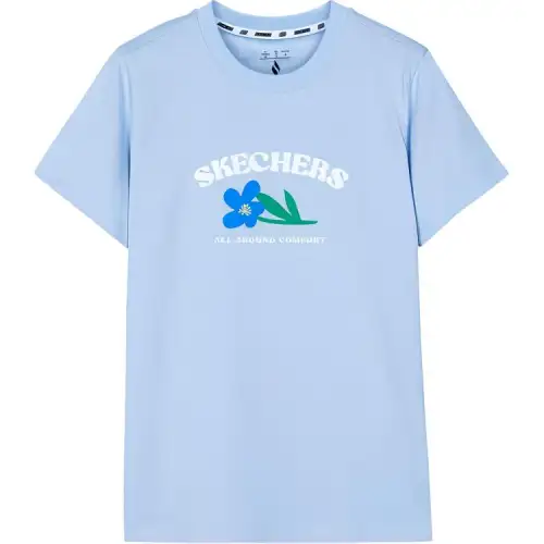 Skechers T Shirt Women's Cashmere Blue