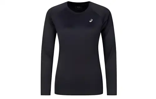 ASICS T Shirts Women's Black Crew Neck Moderate Other