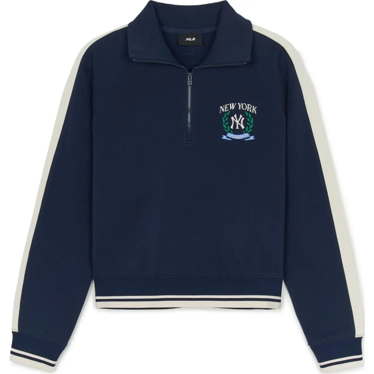 MLB New York Yankees Varsity SPORT IVE TRACK Sweatshirt Women's Marine Blue