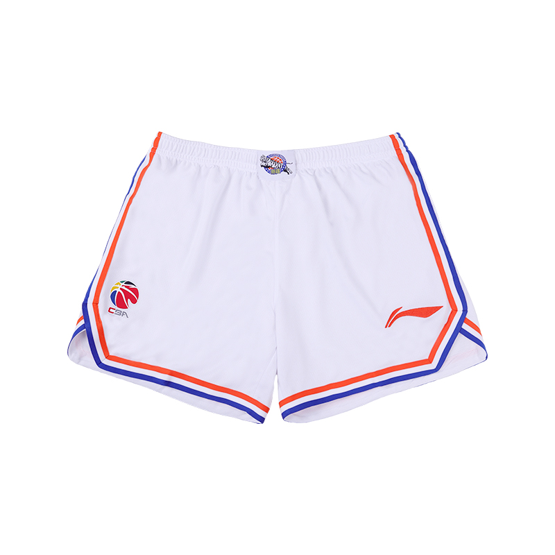 Li Ning CBA Collection Basketball Shorts League Edition 24 25 Season, Xinjiang Team Men’s Standard White