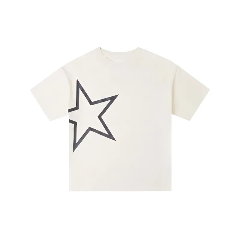 Converse T-Shirts Women's Ecru Crew Neck Moderate Other