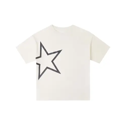 Converse T Shirts Women's Ecru Crew Neck Moderate Other