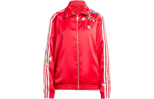 Adidas Originals Floral Graphics Floral Firebird Track Top Jackets & Coats Women's Red