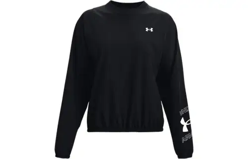 Under Armour Sweatshirts Women's Black Crew Neck Moderate Other