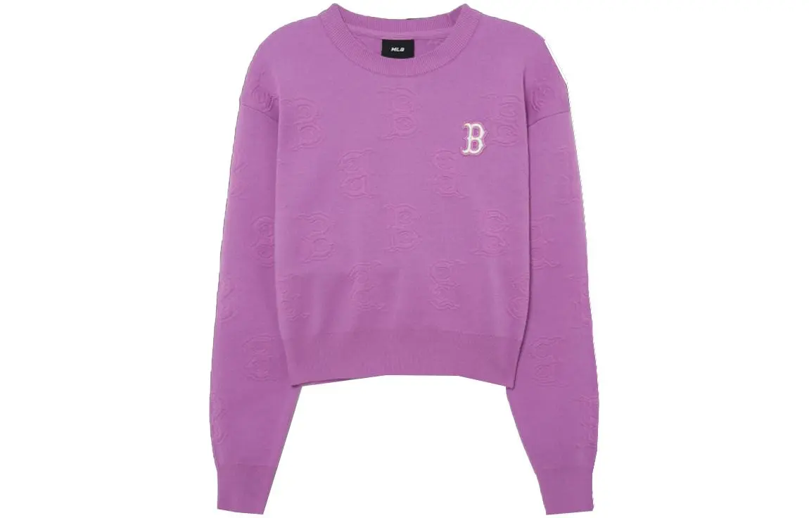 MLB Knitwear Women's Purple Crew Neck Moderate Other