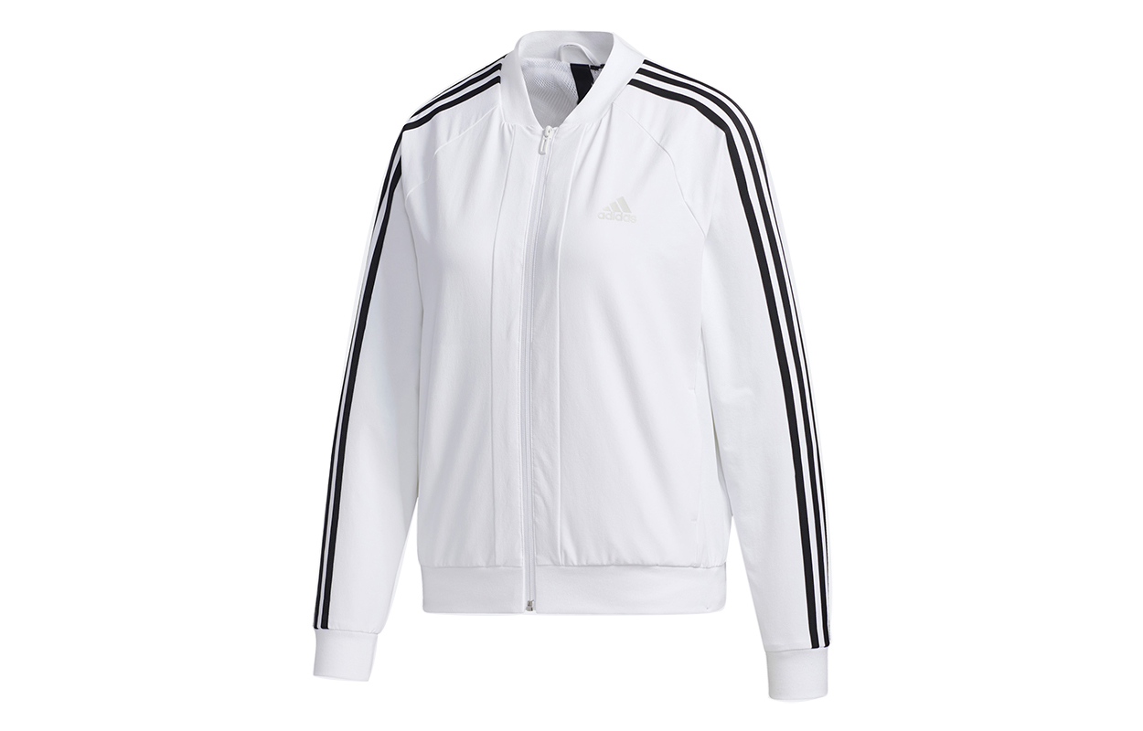Женская куртка adidas Mh Wv 3s Bomber (белая) — фото 1